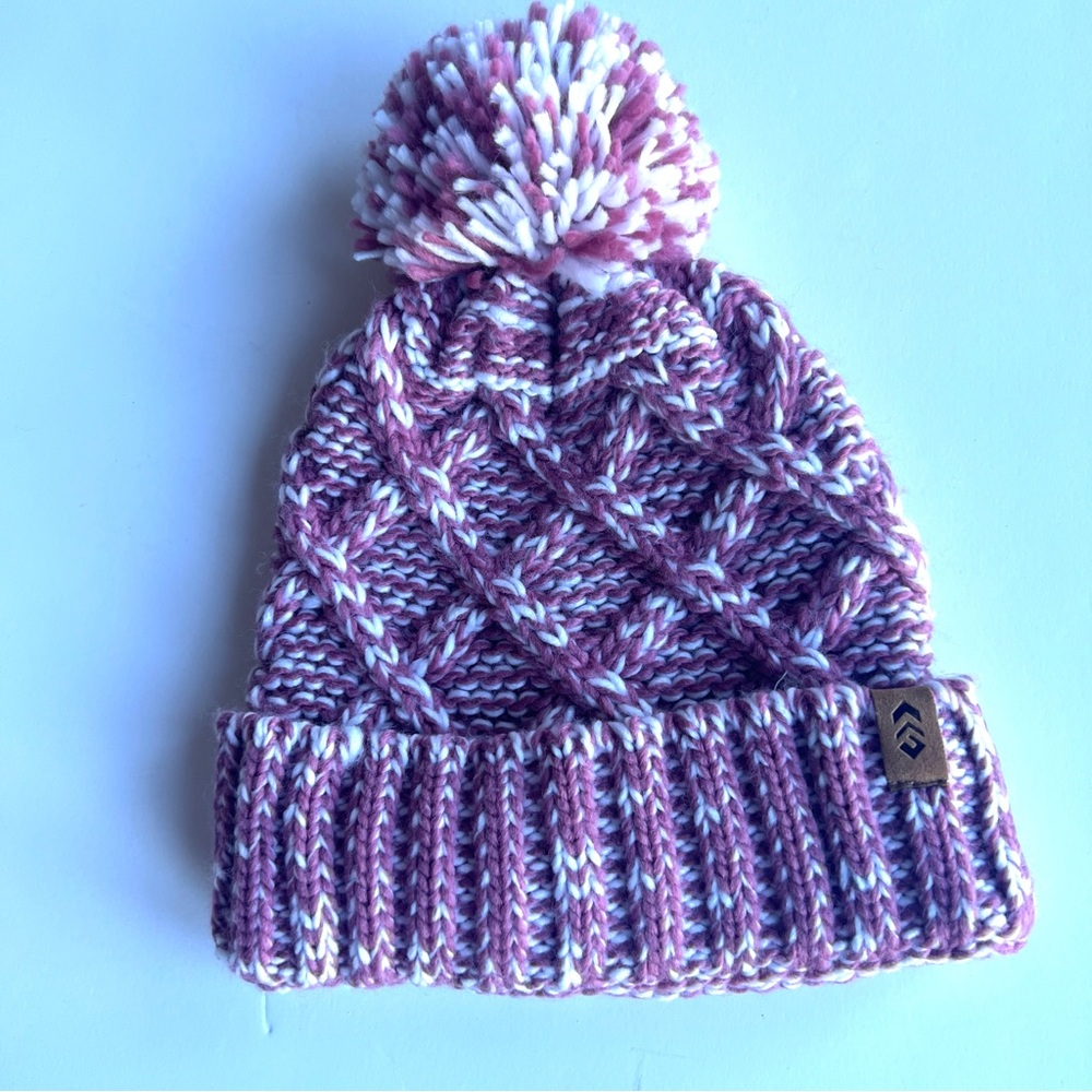 FREE COUNTRY WOMEN’S KNIT CUFFED BEANIE WITH FAUX FUR POM POM (NWOT) SIZE O/S